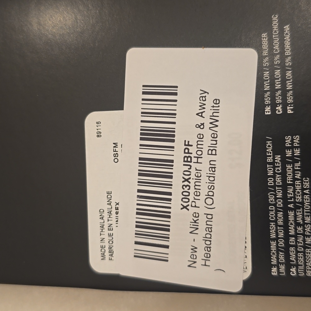 💥2 For $8 NWT Unisex Nike Dri Fit Home And Away Headband - Picture 5 of 6